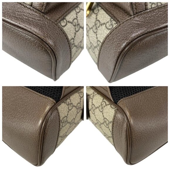 GUCCI Ophidia Beige Green Red PVC Cotton - Backpack 996-041925 - Picture 6 of 14